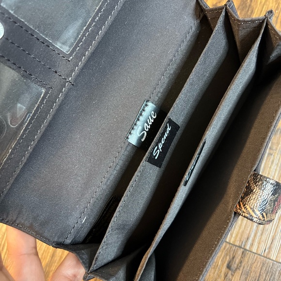 Giani Bernini Plaid Block Signature Receipt Wallet - Picture 6 of 10